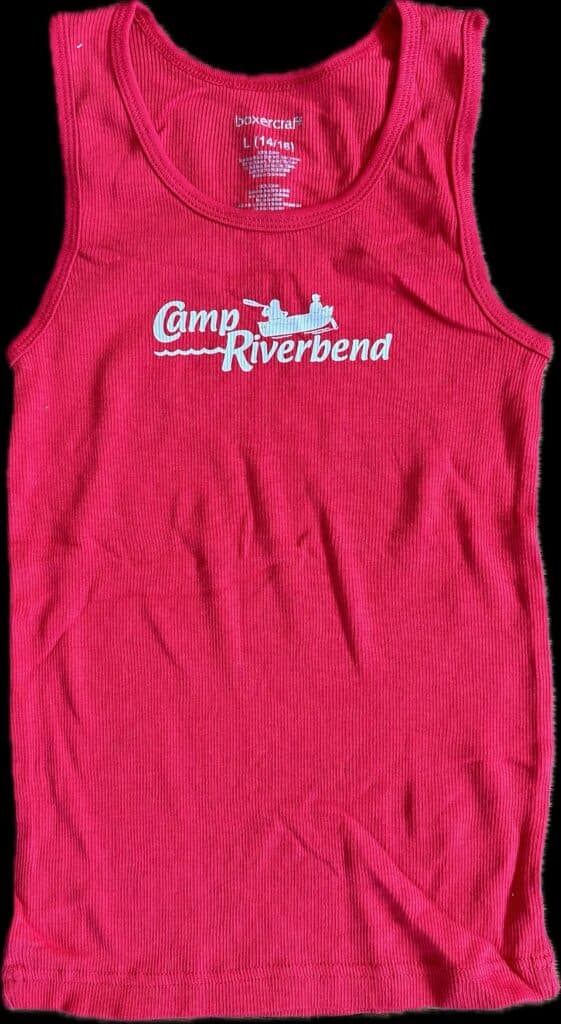 Girls Ribbed Tank Tops (Red)