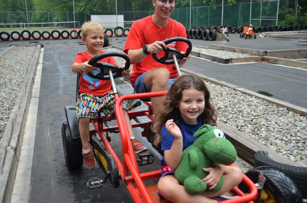 Young campers enjoying activities at The Clubhouse